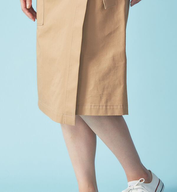 Rouge vif「ポケット付ラップスカート」|スカート|