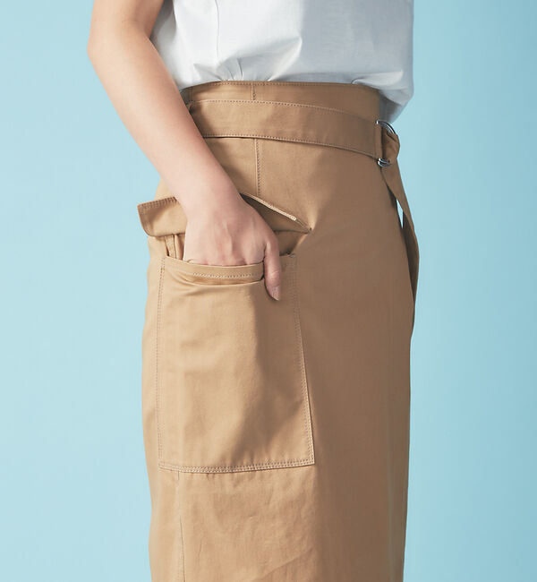 Rouge vif「ポケット付ラップスカート」|スカート|