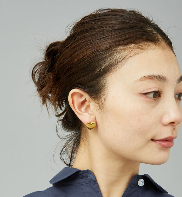 Rouge vif「【FULL OF GRACE/フルオブグレイス】ボリュームハートピアス / GO」|ピアス|