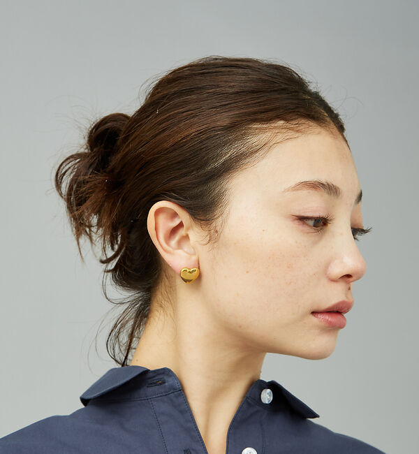 Rouge vif「【FULL OF GRACE/フルオブグレイス】ボリュームハートピアス / GO」|ピアス|