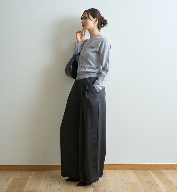 Rouge vif「ロゴ刺繍カーディガン」|カーディガン|