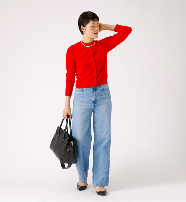 Rouge vif「ロゴ刺繍カーディガン」|カーディガン|