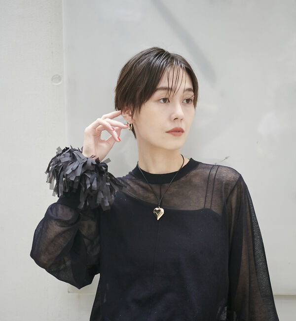 Rouge vif「【Ettika/エティカ】コードハートペンダント」|ネックレス|