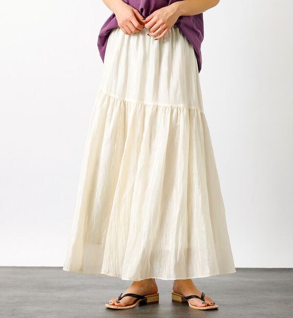 Rouge vif「【MICA&DEAL/マイカアンドディール】ギャザースカート【WEB限定】」|スカート|