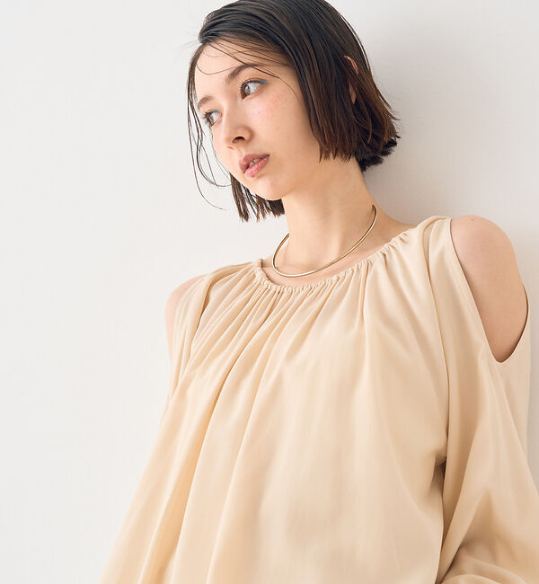 Rouge vif「【一部店舗限定】オープンショルダーブラウス」|シャツ・ブラウス|