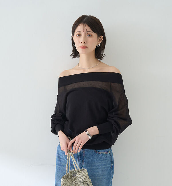 Rouge vif「オフショルシアーニットプルオーバー」|ニット・セーター|