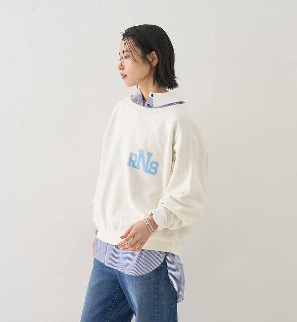 Rouge vif「コットンストライプクレリックシャツ」|シャツ・ブラウス|