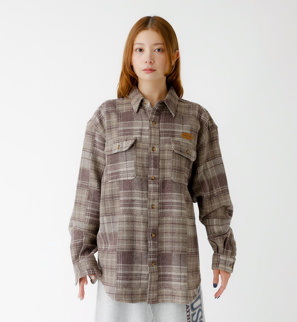 Rouge vif「【PARROTT CANVAS/パロットキャンバス】 CPO SHIRT/パッチ」|シャツ・ブラウス|