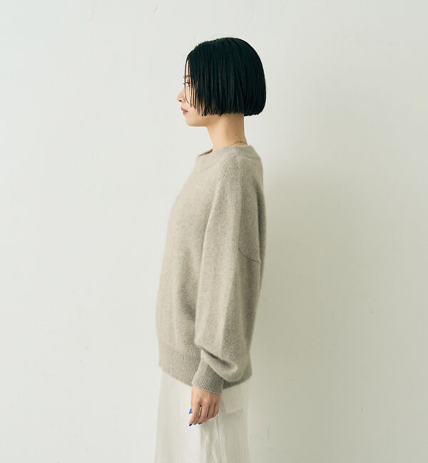 Rouge vif「ラクーン混ボトルネックニットプルオーバー」|ニット・セーター|