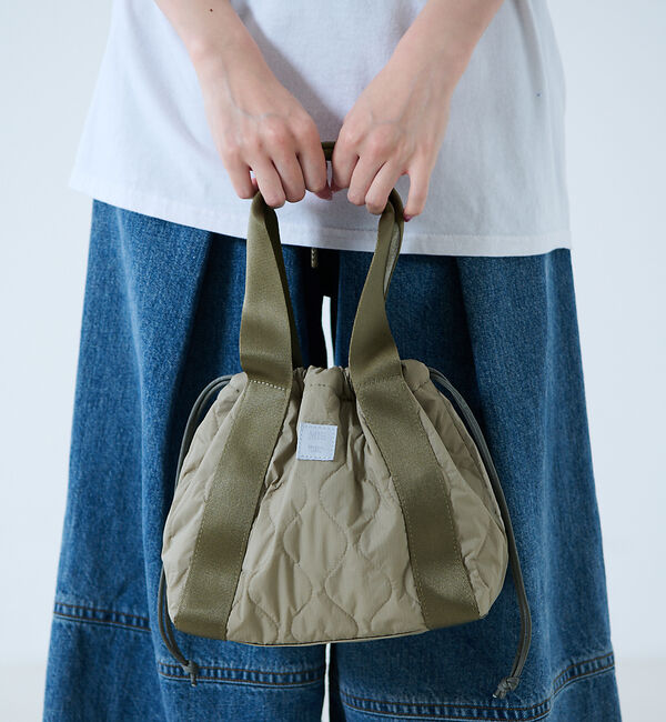 Rouge vif「【MIS/エムアイエス】ミリタリーキルトミニトート / 2WAY【予約】」|トートバッグ|ベージュ