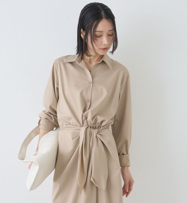 Rouge vif「ドレープウエストリボンワンピース」|ワンピース|