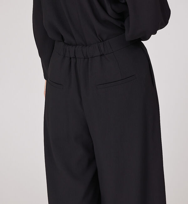 qualite「【セットアップ対応】アセテートジョーゼットタックパンツ」|その他|