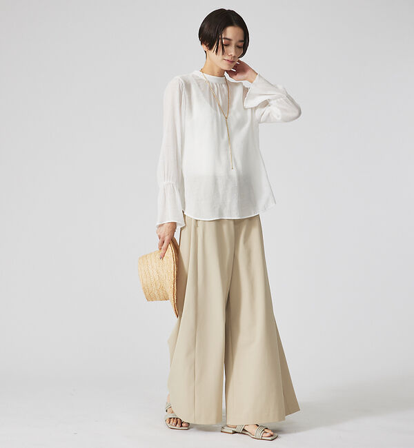 qualite「クレープブラウス」|シャツ・ブラウス|