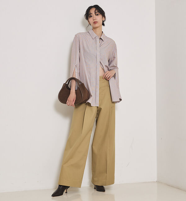 qualite「袖スリットレギュラーシャツ」|シャツ・ブラウス|