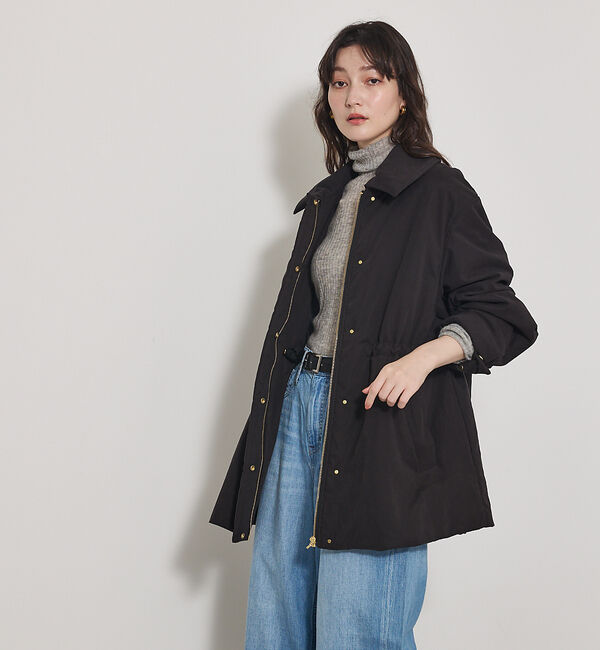 qualite「【軽やかでほどよい暖かさ】ピーチパデッドブルゾン」|ブルゾン・スタジャン|