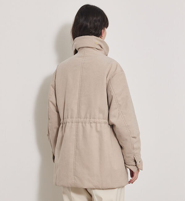 qualite「【軽やかでほどよい暖かさ】ピーチパデッドブルゾン」|ブルゾン・スタジャン|