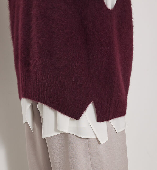 qualite「【重ね着を格上げ】フォックスウールジレ」|ベスト・ジレ|