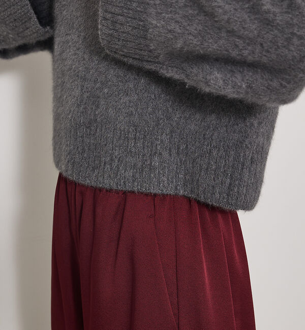 qualite「大人気ニット入荷！【新色登場！上質な肌ざわり】フォックスウールショートプルオーバ」|ニット・セーター|