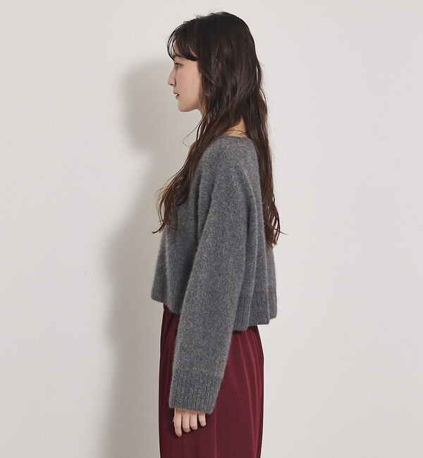 qualite「大人気ニット入荷！【新色登場！上質な肌ざわり】フォックスウールショートプルオーバ」|ニット・セーター|