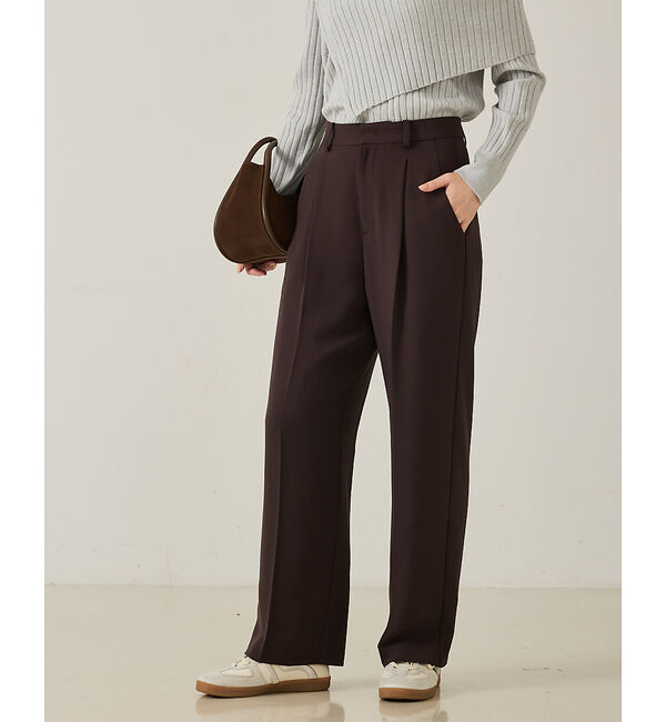 qualite「【セットアップ対応】センタープレスストレートパンツ」|その他|