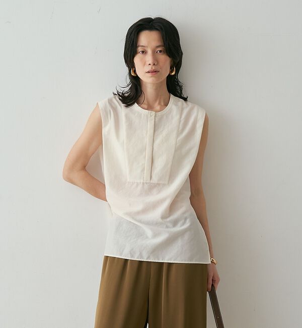 qualite「シルキーローンブラウス【予約】」|シャツ・ブラウス|