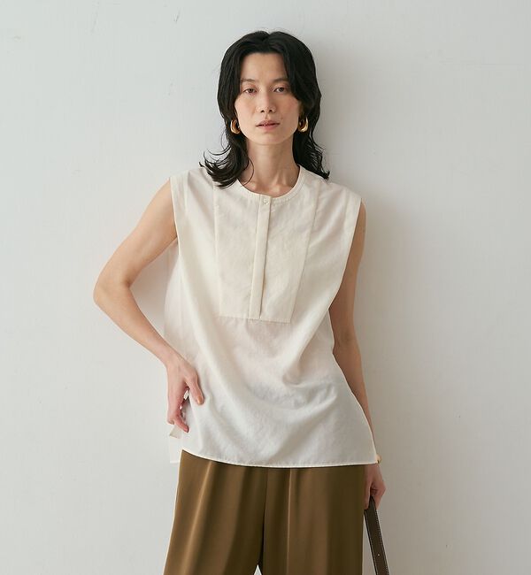 qualite「シルキーローンブラウス【予約】」|シャツ・ブラウス|
