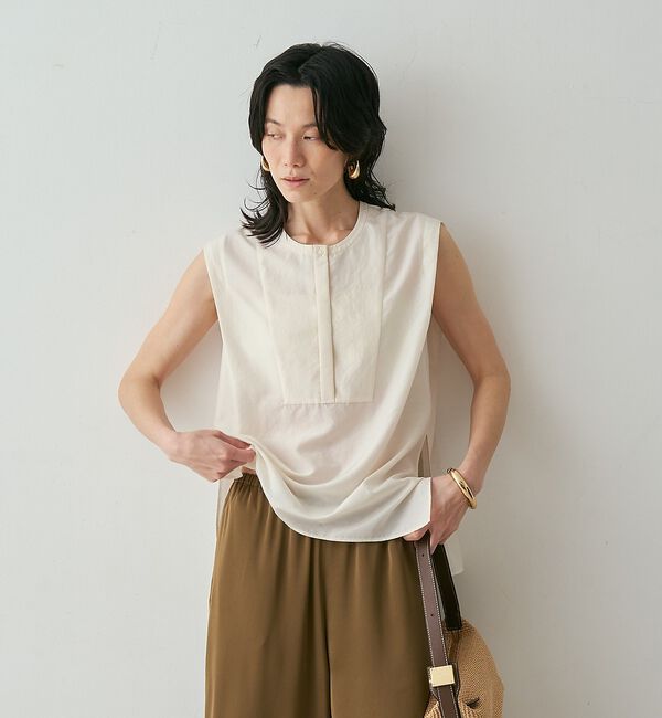 qualite「シルキーローンブラウス【予約】」|シャツ・ブラウス|