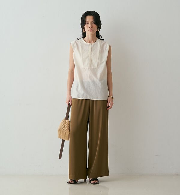 qualite「シルキーローンブラウス【予約】」|シャツ・ブラウス|