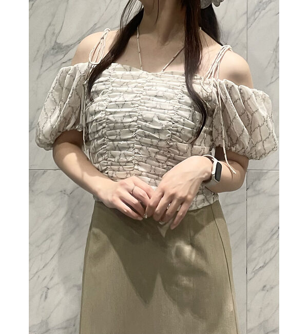 SELFIST「3WAYオフショルギャザーブラウス」|シャツ・ブラウス|