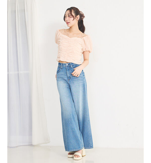 SELFIST「3WAYオフショルギャザーブラウス」|シャツ・ブラウス|