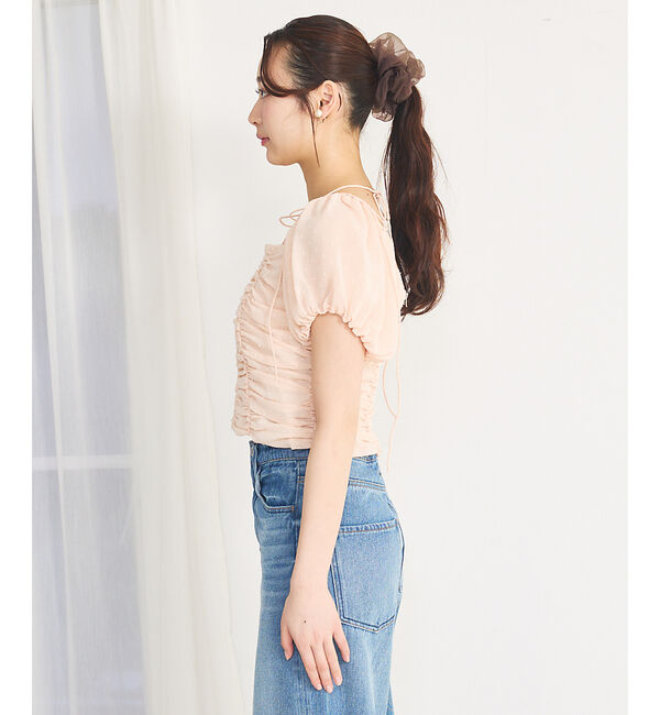 SELFIST「3WAYオフショルギャザーブラウス」|シャツ・ブラウス|