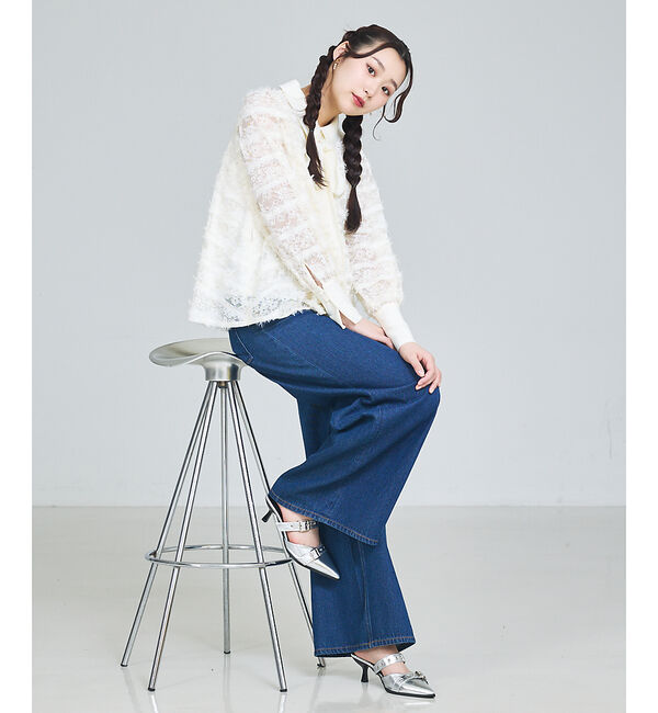 SELFIST「マルチWAYリボン付き フリンジレースブラウス」|シャツ・ブラウス|