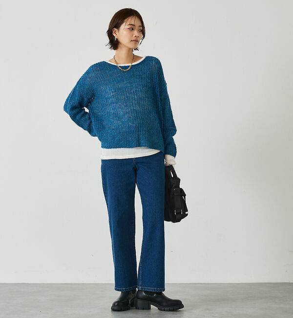 abahouse mavie「ストレッチストレートデニム」|デニム|