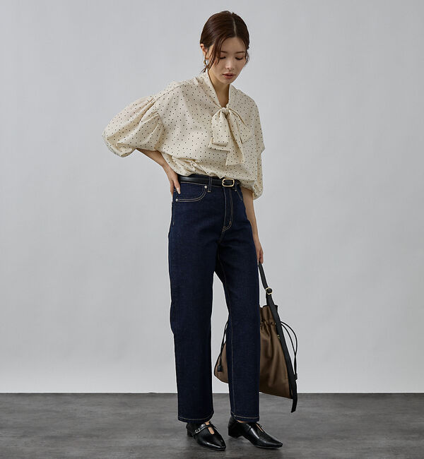 abahouse mavie「ストレッチストレートデニム」|デニム|