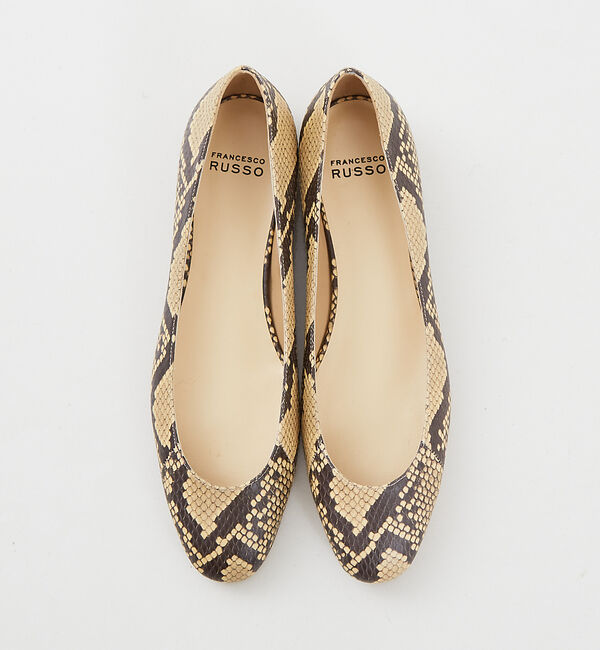 The Store by C' 「【FRANCESCO RUSSO】バレリーナパイソンパンプス」|パンプス|