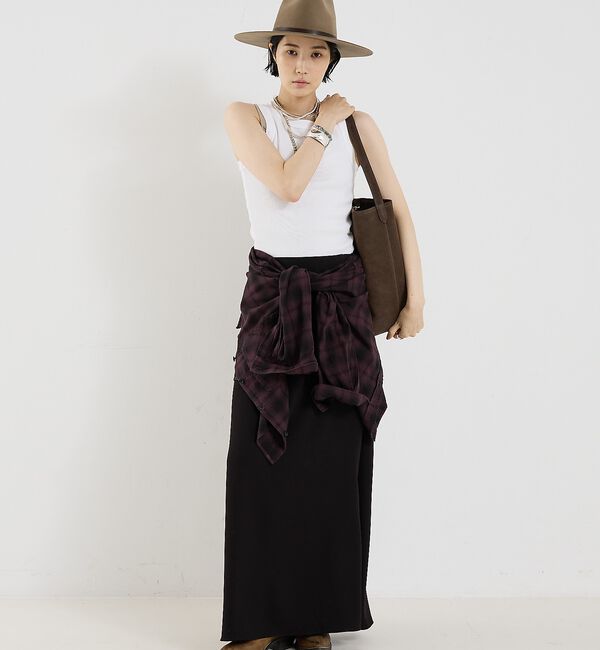The Store by C' 「【COCUCA】ライトダブルサテンスカート」|スカート|