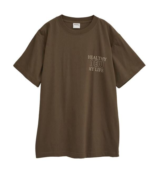 TIARA「【HEALTHY DENIM/ヘルシーデニム】Tシャツ（Healthy New My Life）」|Tシャツ・カットソー|ブラウン