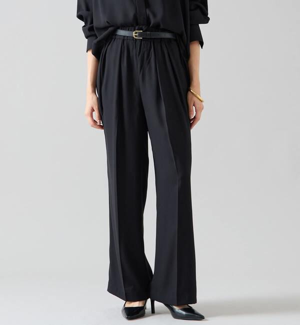 TIARA「バックサテンドロストパンツ（セットアップ可）」|その他|ブラック