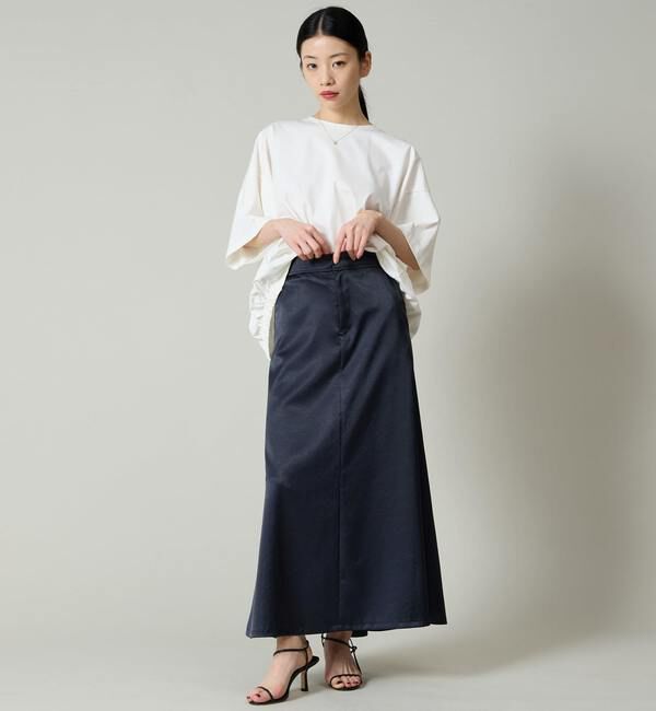 Liesse「サテンフレアスカート」|スカート|
