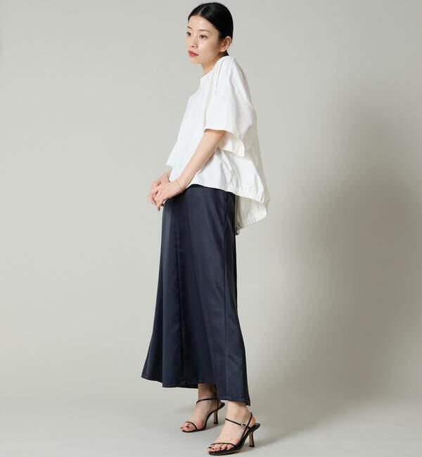 Liesse「サテンフレアスカート」|スカート|