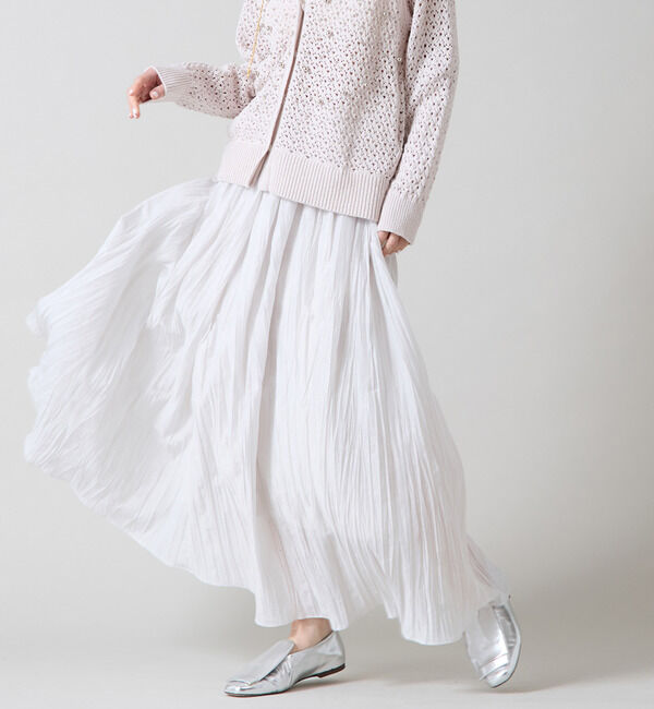 Liesse「シアーボリュームスカート」|スカート|アイボリー