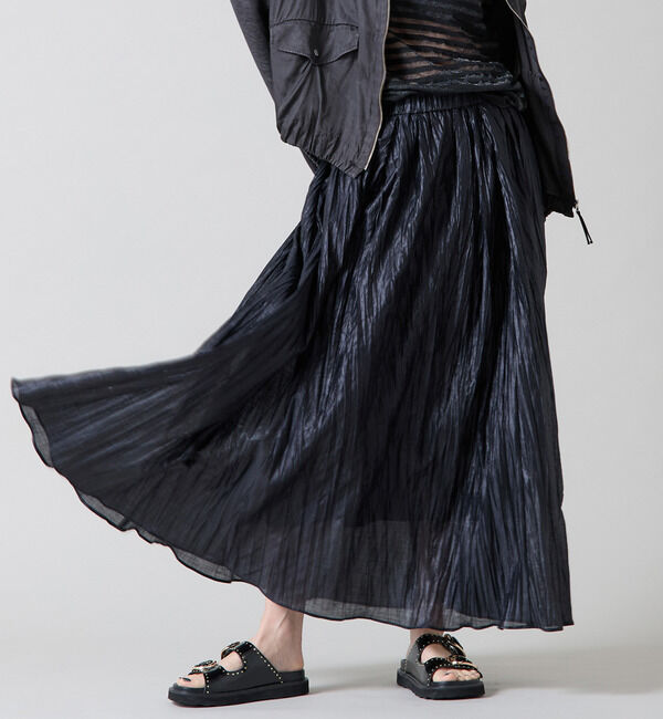 Liesse「シアーボリュームスカート」|スカート|ブラック