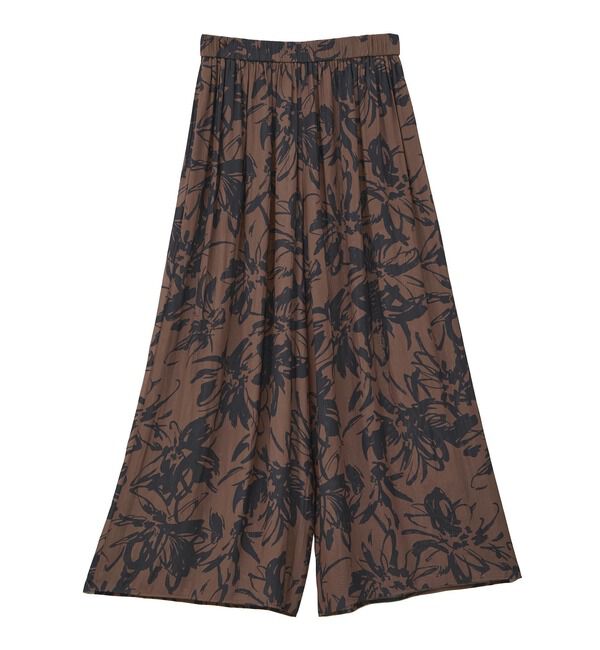 Liesse「フラワープリントギャザーワイドパンツ」|その他|