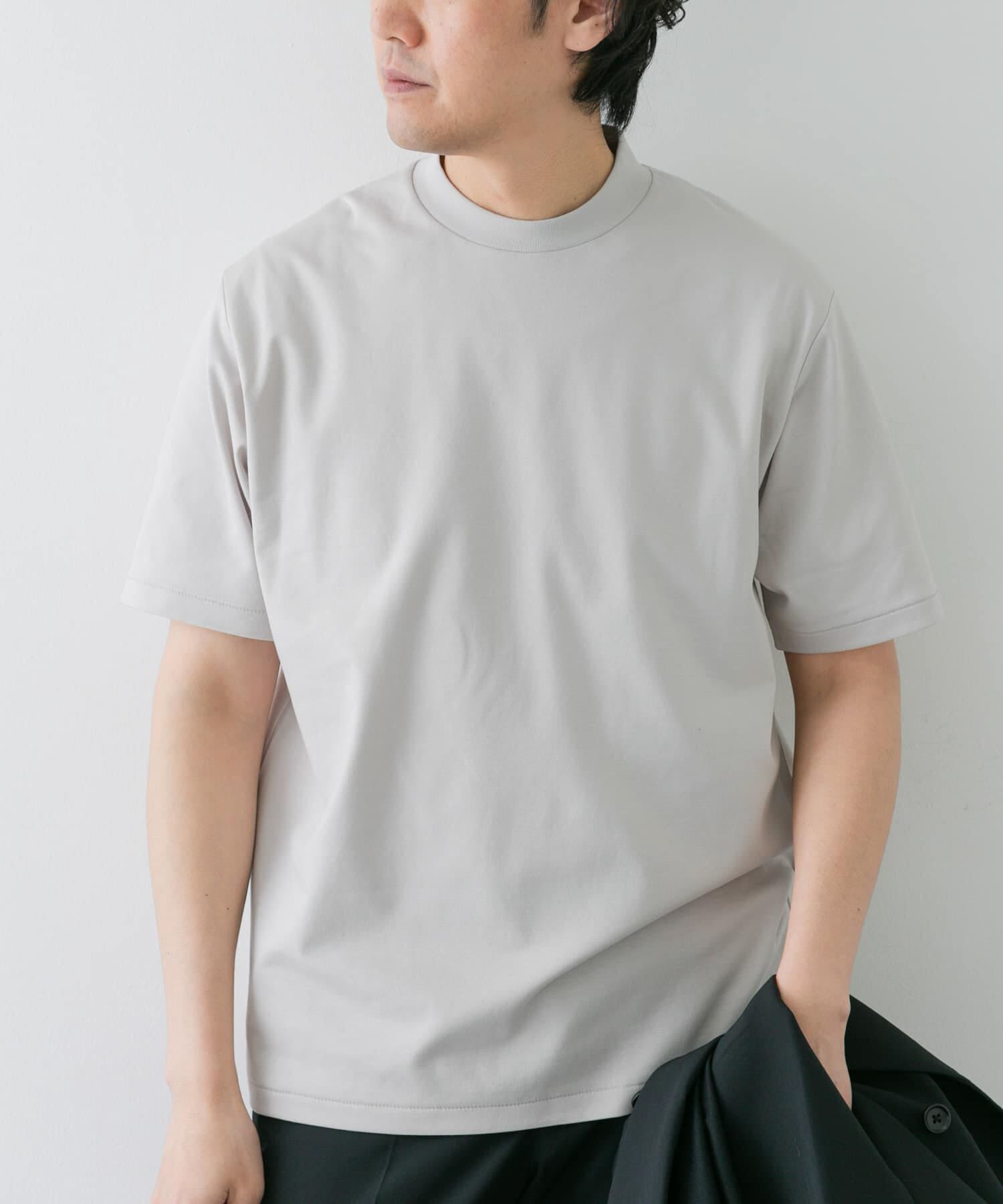 URBAN RESEARCH DOORS「『抗菌/防臭』LIFE STYLE TAILOR　シルケットポンチストレッチTシャツ」|シャツ・ブラウス|