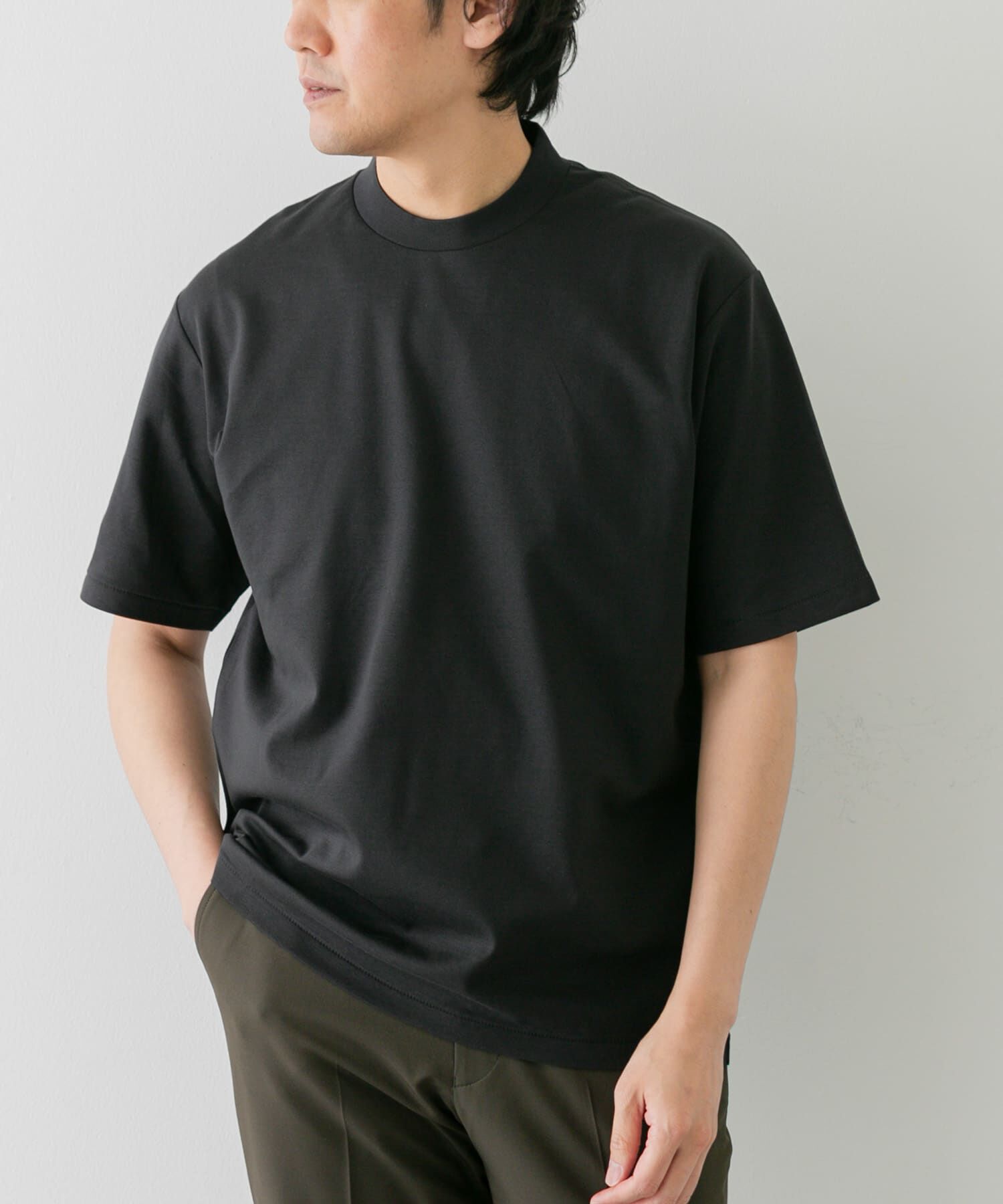 URBAN RESEARCH DOORS「『抗菌/防臭』LIFE STYLE TAILOR　シルケットポンチストレッチTシャツ」|シャツ・ブラウス|
