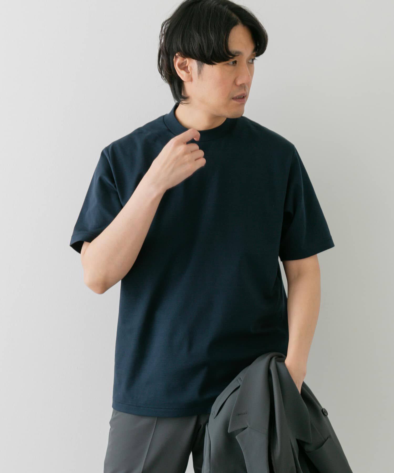 URBAN RESEARCH DOORS「『抗菌/防臭』LIFE STYLE TAILOR　シルケットポンチストレッチTシャツ」|シャツ・ブラウス|