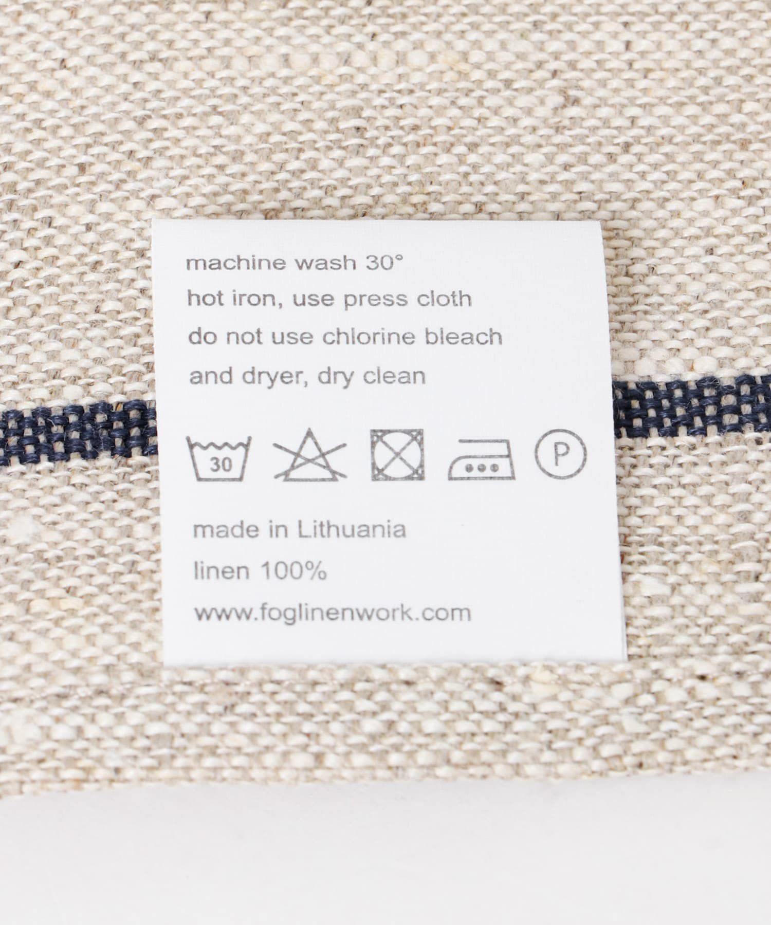 URBAN RESEARCH DOORS「fog linen work　リネンラインキッチンクロス 厚地 ネイビー」|食器・キッチングッズ|