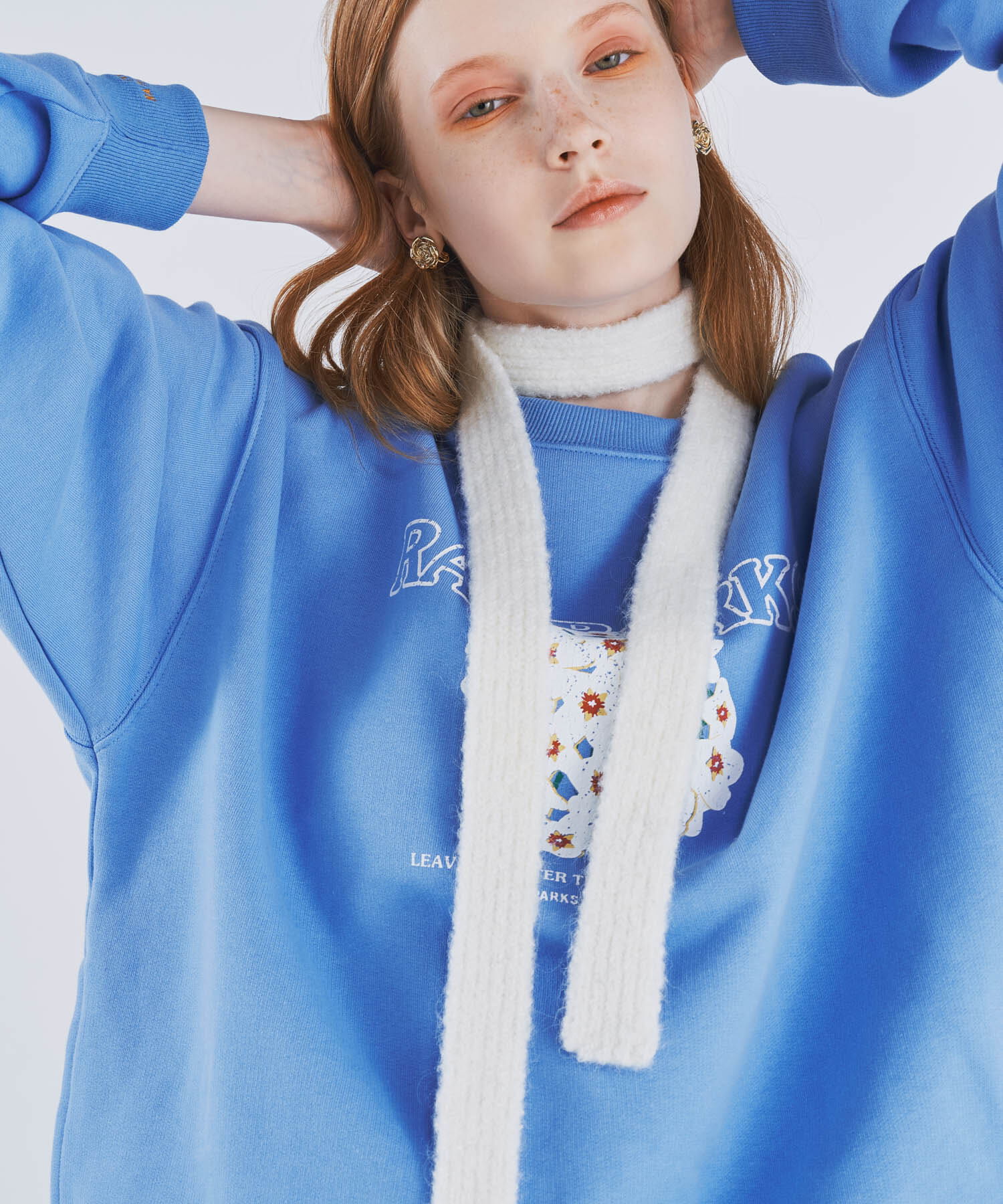 SMELLY「スリムニットマフラー」|マフラー|