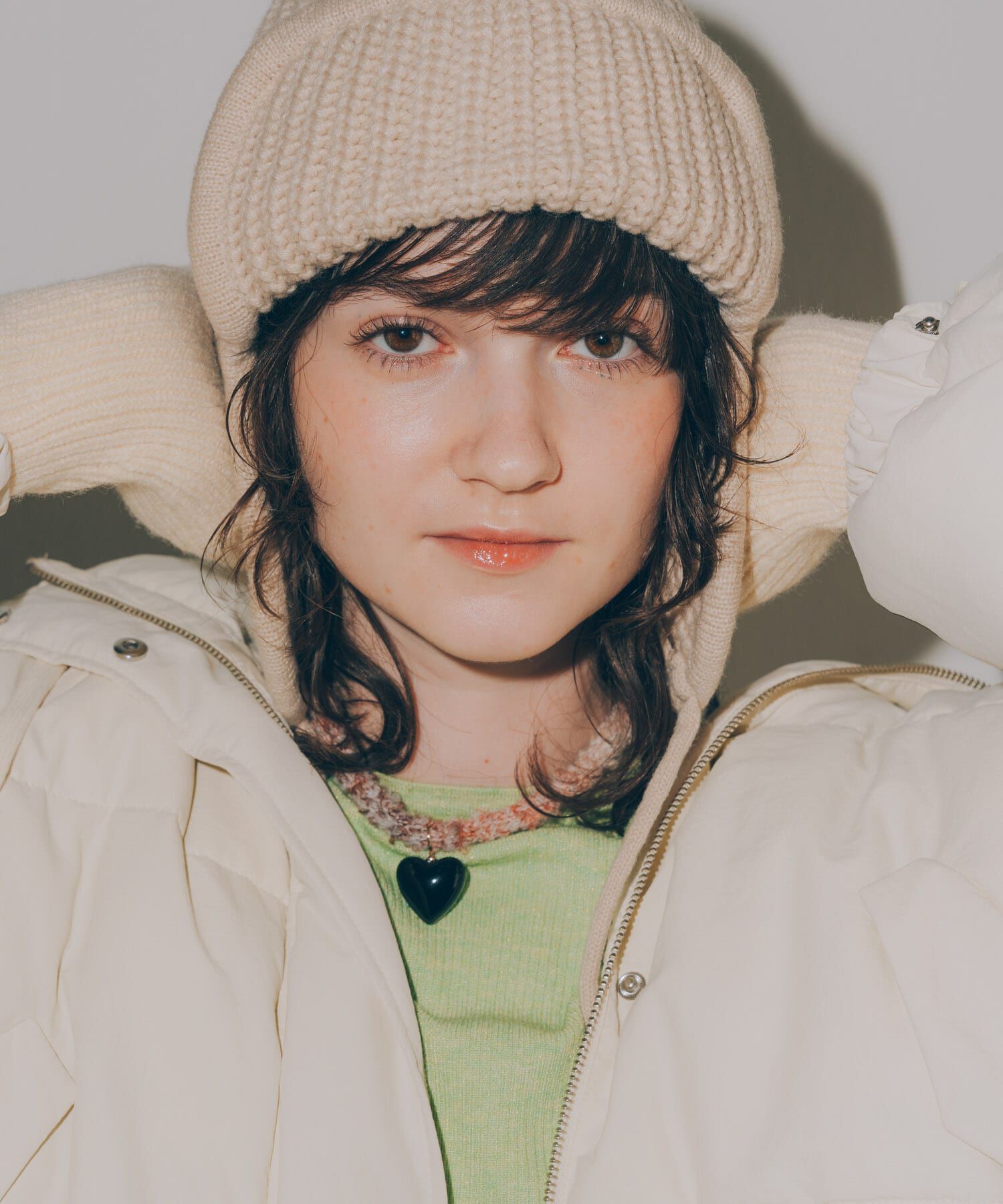 SMELLY「ハートトップニットコードチョーカーネックレス」|ネックレス|