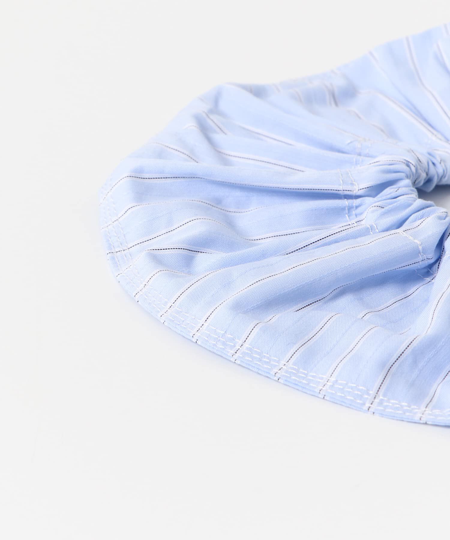 SMELLY「ストライプビッグシュシュ」|ヘアゴム・シュシュ|